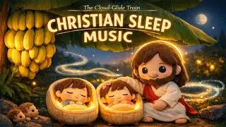 The Cloud-Glide Train 🚆 | Calming Christian Sleep Music for Babies | Plush Toy Style 3D