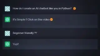 I made AI Chatbot In Python like ChatGPT for Free !! You can too 😲