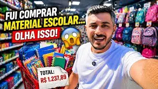 VLOG MATERIAL ESCOLAR E MUITA RESENHA 😂 #sabor 