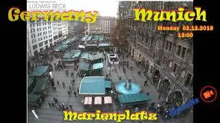 Munich - Marienplatz Live Cam 02.12.2019