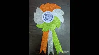 #trending / #diy / #independenceday / #badge using foam sheets