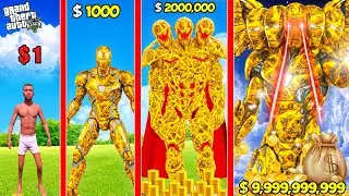 FRANKLIN GROWING POOR GOLD & BLUE IRONMAN TO ALL FATHER BLACK & RED IRONMAN IN GTA 5!