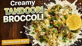 Creamy Tandoori Broccoli 😍 | Smoky, Juicy & Addictive | Easy Starter #youtube #food #india #viral 