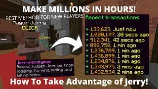 MAKE MILLIONS IN AN HOUR! *NEW* Jerry Mayor! Money Making Method! | Hypixel Skyblock #87