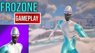 New Frozone Skin Gameplay (The Incredibles) (Fortnite)