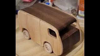 V Dub boogie van made from Recycled walnut and plywood