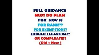 CA IPCC + IPC FULL GUIDANCE FOR NOVEMBER 2018 BY VINIT MISHRA