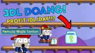 Profit Sehari 1DL Per Day!! Profit Pemula | GROWTOPIA |