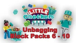 Little Checkers Block Packs 6 to 10 - Blockstad unbagging & building
