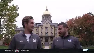 Graham Slaggert Gives Notre Dame Tour | B1G Hockey