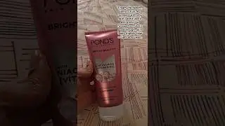 Ponds bright beauty anti dullness facewash with niacinamide🩷 #skincare #ponds #facewash