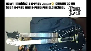 My 5-Fret Mod for my GH Live Guitar!!! #guitarhero
