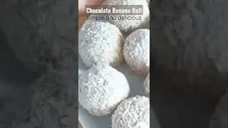 chocolate🍌banana balls #shorts #simple  #deleciousfood