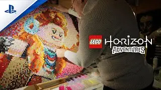 LEGO Horizon Adventures - Moza&iuml;ek kunstwerk Aloy Behind the Scenes