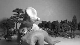 The Lost World (1925) Trex vs Triceratops (Claymation Recreation)
