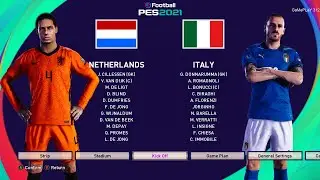 PES 2021 - Netherland vs Italy - Nations League - Gameplay PC