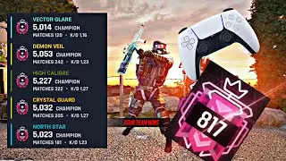 The **BEST** HIGH SENS  **CONTROLLER CHAMPION** SETTINGS - R6 Console Ranked