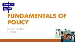 FUNDAMENTALS OF POLICY (Advance Policy Analysis)