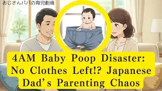 4AM Baby Poop Disaster: No Clothes Left!? Japanese Dad&rsquo;s Parenting Chaos