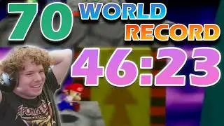 Super Mario 64 70 Star Speedrun in 46:23 [Former WR]