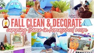 FALL CLEAN & DECORATE WITH ME 2021 | HOMESCHOOL ROOM MAKEOVER & TOUR | Love Meg