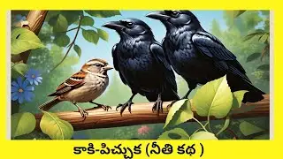 కాకి - పిచ్చుక నీతి కథ | Crow and sparrow Telugu grandma stories | bed time stories| History Qube|