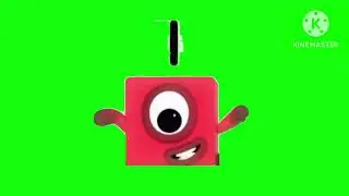 Numberblocks 1 Without Legs Green Screen (Making Friends)