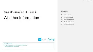 Learn to Fly: WEATHER INFORMATION