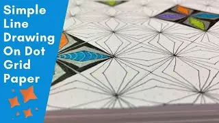 Simple Line Drawing On Dot Grid Paper