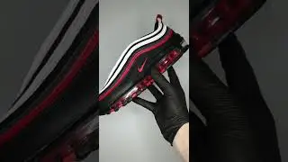 Nike Air Max 97 Black Red Silver - 921826-014 - @sneakersadm - #shorts #nike #airmax97 #nikeairmax97