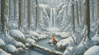 Waterfall Escape Lofi Mix [1 hour] ❄️ Relaxing Music To Chill/Study To