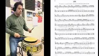 VIC FIRTH - The Solo Snare Drummer - Study N. 15 - Performer Fabrizio Bartolini