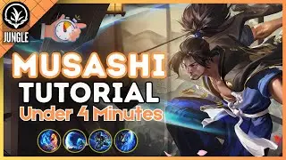 4-Minute Musashi Tutorial in the Jungle || (HoK S8) 2025