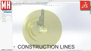 How to use CONSTRUCTION LINES in SOLIDWORKS 2025