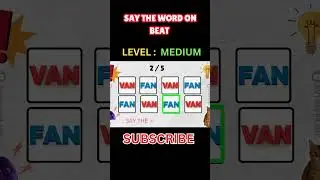 Say The Word On Beat 🎵 |  Timing & Voice Challenge 🎵 #thebrainlab #letsSaytheWordonBeat