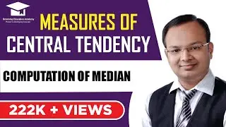 # 2 | Measures of central tendency | Computation of Median | Part 2 | Statistics | Chandan Poddar