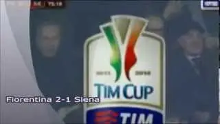 Marvin Compper Great Goal | Fiorentina 2-1 Siena | Coppa Italia 2014