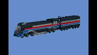 How To Build A Lego 4-8-4 GS-4 Northern Streamlined Steam Locomotive (American Freedom) 2/3🇺🇸