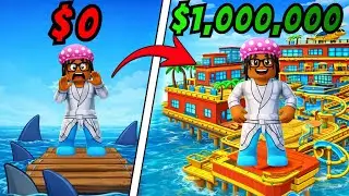 I Built The BIGGEST Raft Tycoon In Roblox