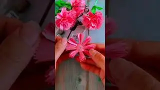 DIY Carnation Flower Bokeh 🌸 | Ashimi Art and Craft | Semi Origami | Merigold flower