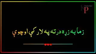 Black Screen Shayari | Pain of Separation | New Pashto Sad Poetry 2025