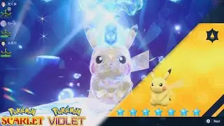 Pok&eacute;mon Scarlet & Violet - Pikachu Tera Raid 7 Star & Receive Light Ball