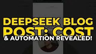 DeepSeek Blog Post: Cost & Automation Revealed! #shorts