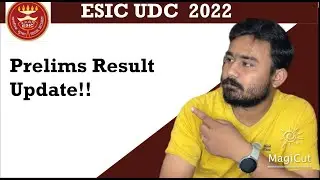 ESIC UDC Prelims Result | ESIC UDC Pre Cut-off| ESIC UDC Mains Exam Date  ESIC UDC Mains Preparation