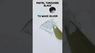 How to make silver acrylic paint colour #colourmixing #silverpaint