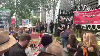 Riccardo la Torre speaking at the #StopTheCoup #BuildUnionsNotBorders Demo 4/9/19