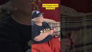 Reality of knitting at young age 🫣 #knitting #inspiration #вязаниеспицами
