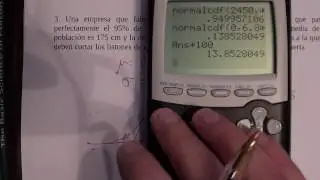 Distribución Normal con la calculadora Texas Instruments TI-84 plus