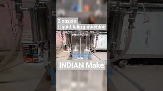 2 head bottle filling machine | INDIAN make liquid bottle packing machine | upto 1 liter filler.