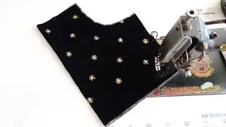 Velvet blouse design 2022 / New model velvet blouse design/ Plain velvet blouse design